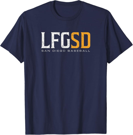 LFGSD San Diego Baseball T-Shirt - T-Shirt | Navy