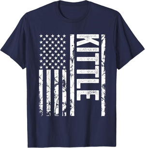 Kittle Last Name Funny Surname Team Kittle Family Reunion T-Shirt - T-Shirt | Navy