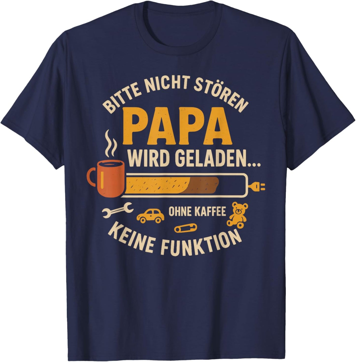 Papa Geschenk Papa Vatertag Shirt Herren Lustig Papa T-Shirt - T-Shirt | Navy