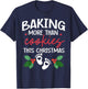Baking More Than Cookies This Christmas Baby Announcement T-Shirt - T-Shirt | Navy