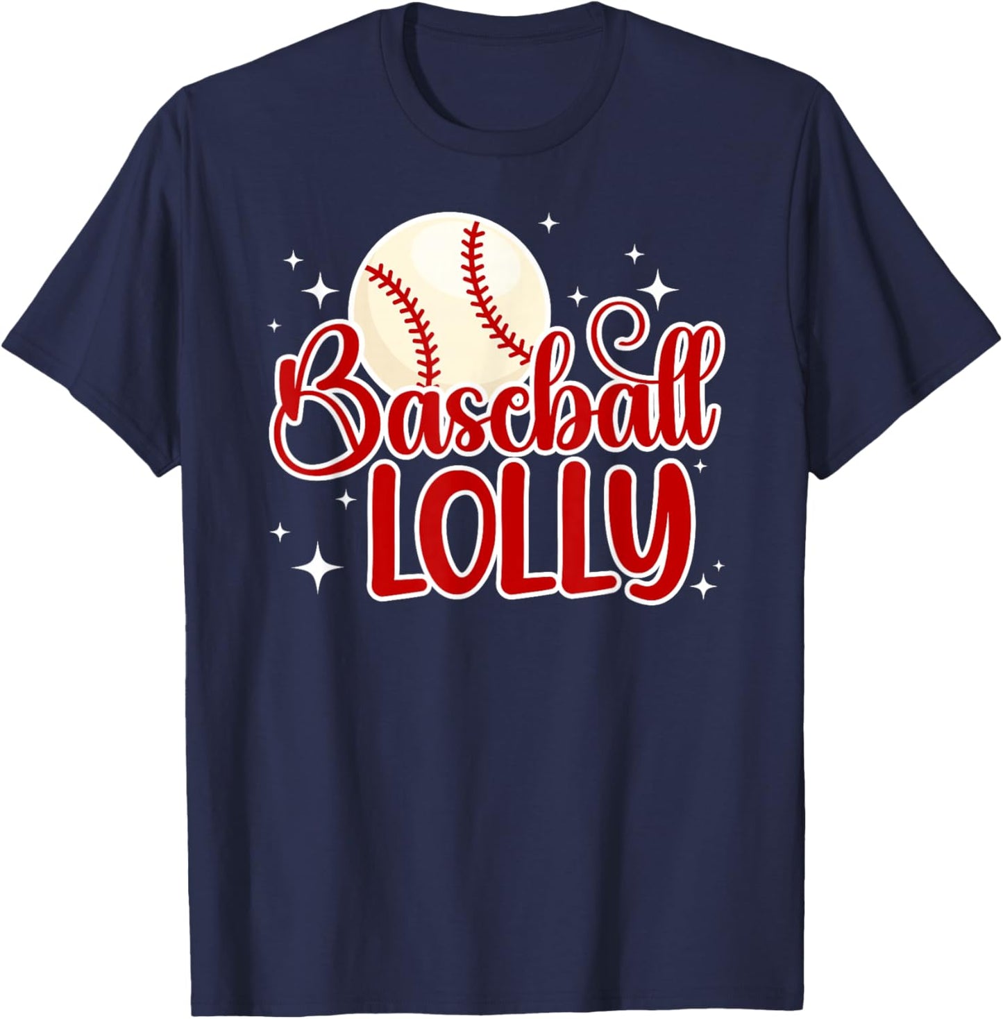 Baseball Lolly Of A Baseball Player Lolly T-Shirt - T-Shirt | Navy