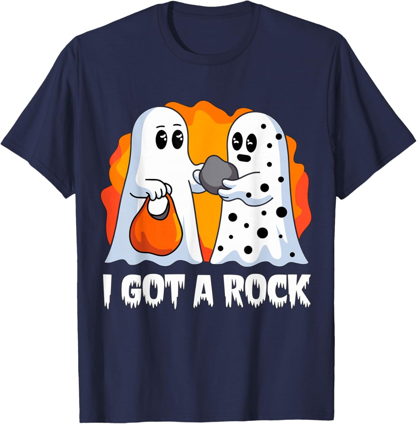 I got a Rock funny Ghost Halloween Party T-Shirt - T-Shirt | Navy