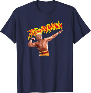 Funny Trumpmania Wrestling Meme 2024 T-Shirt - T-Shirt | Navy