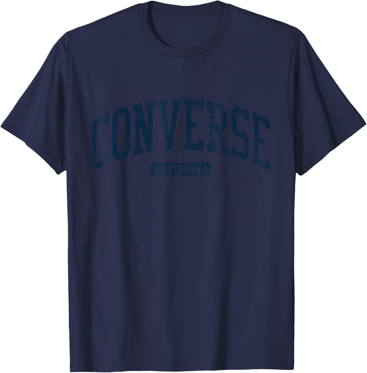 Converse Louisiana LA College University Style Blue T-Shirt - T-Shirt | Navy