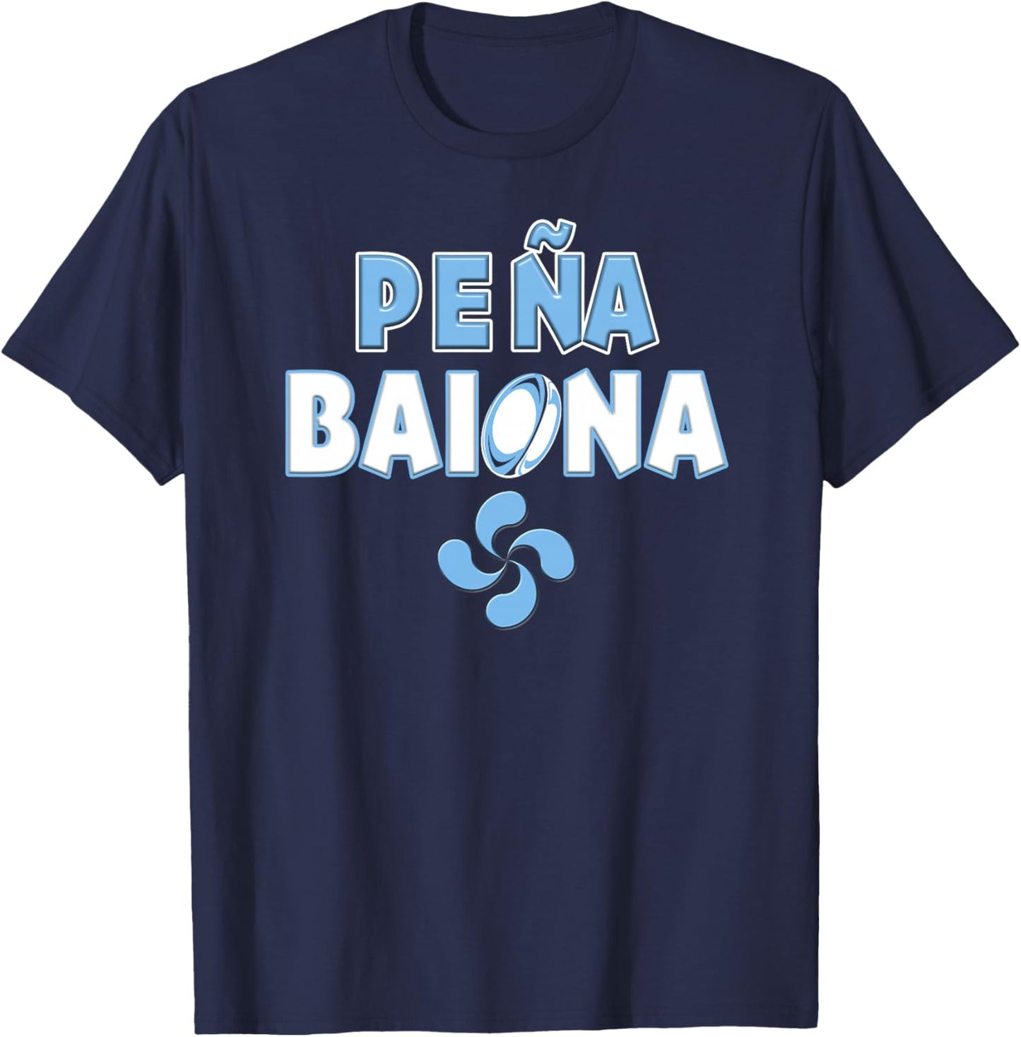 l'esprit du Rugby Bayonnais Pays Basque Supporter Famille Haut de Gamme T-Shirt - T-Shirt | Navy