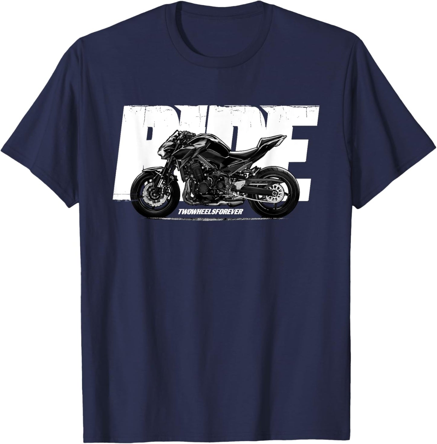 Classic Black Z900 Naked Bike RIDE Motorcyle Z9 T-Shirt - T-Shirt | Navy