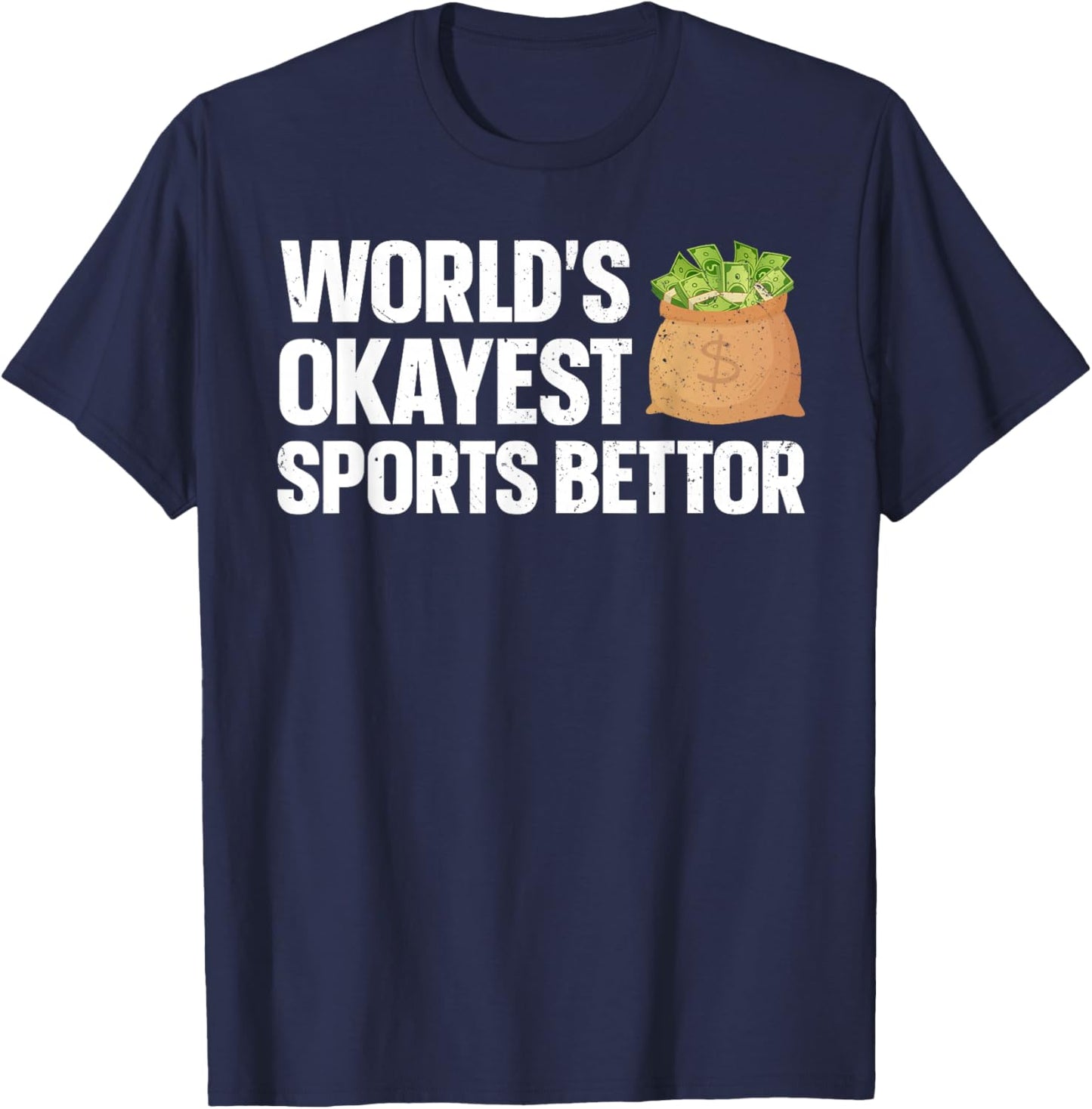 Funny Sports Betting Design Women Sports Gambler T-Shirt - T-Shirt | Navy