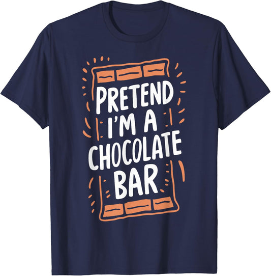 Pretend I'm A Chocolate Bar T-Shirt - T-Shirt | Navy