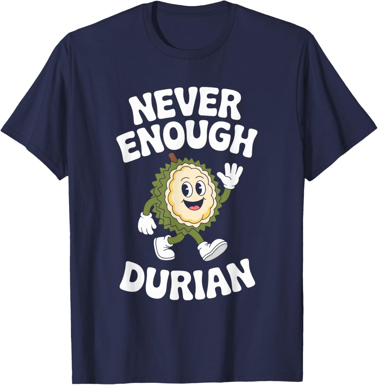 Funny Durian Retro T-Shirt - T-Shirt | Navy