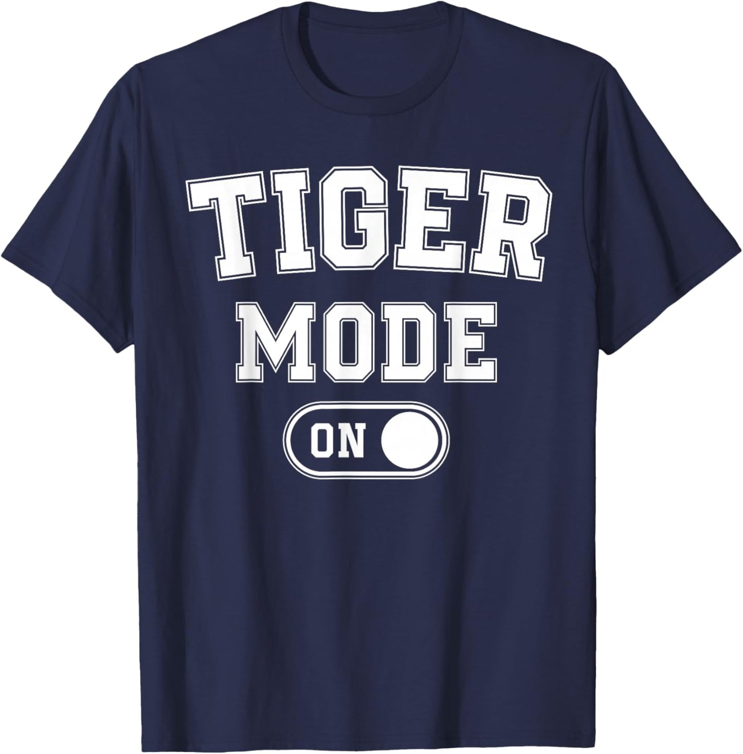 Tiger Mode On Costume Funny Striped Predator Gift Cat Lover T-Shirt - T-Shirt | Navy