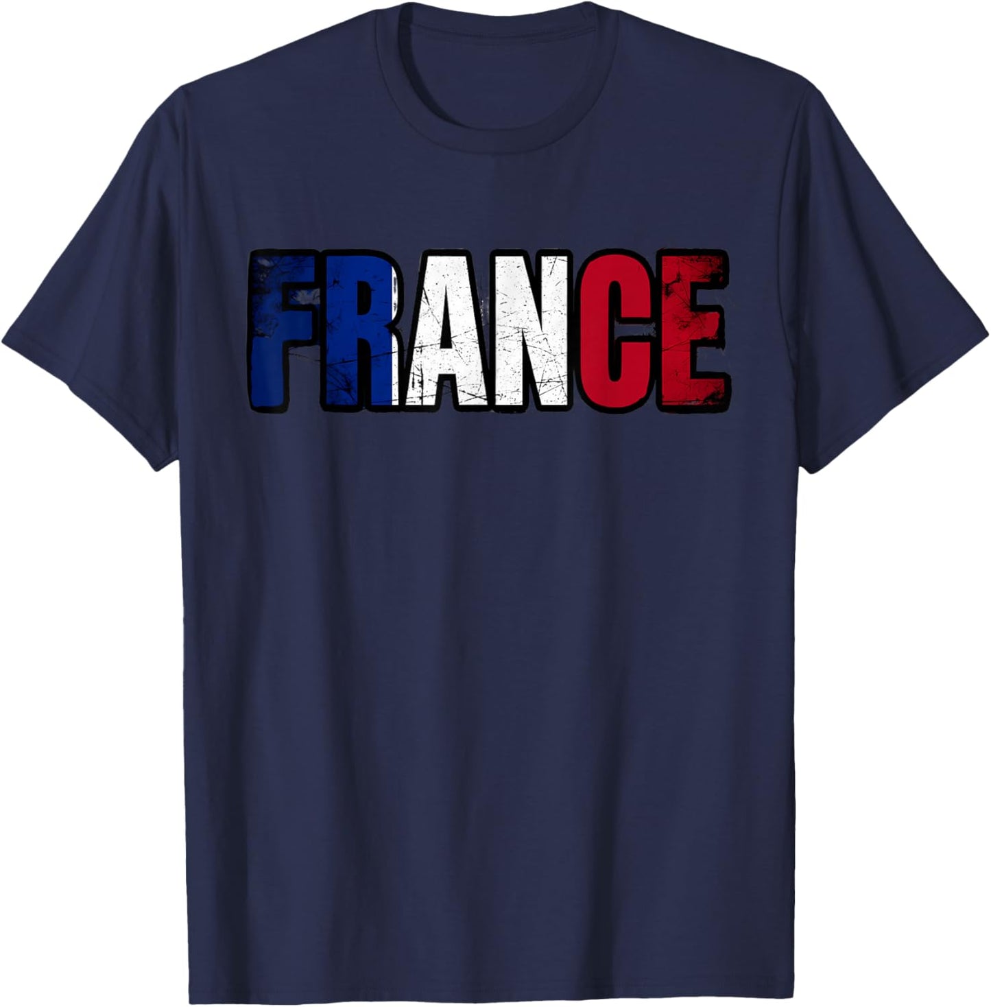 Drapeau France Fierté France T-Shirt - T-Shirt | Navy