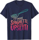 Spaghetti Lovers More Spaghetti Less Upsetti Kids Women T-Shirt - T-Shirt | Navy