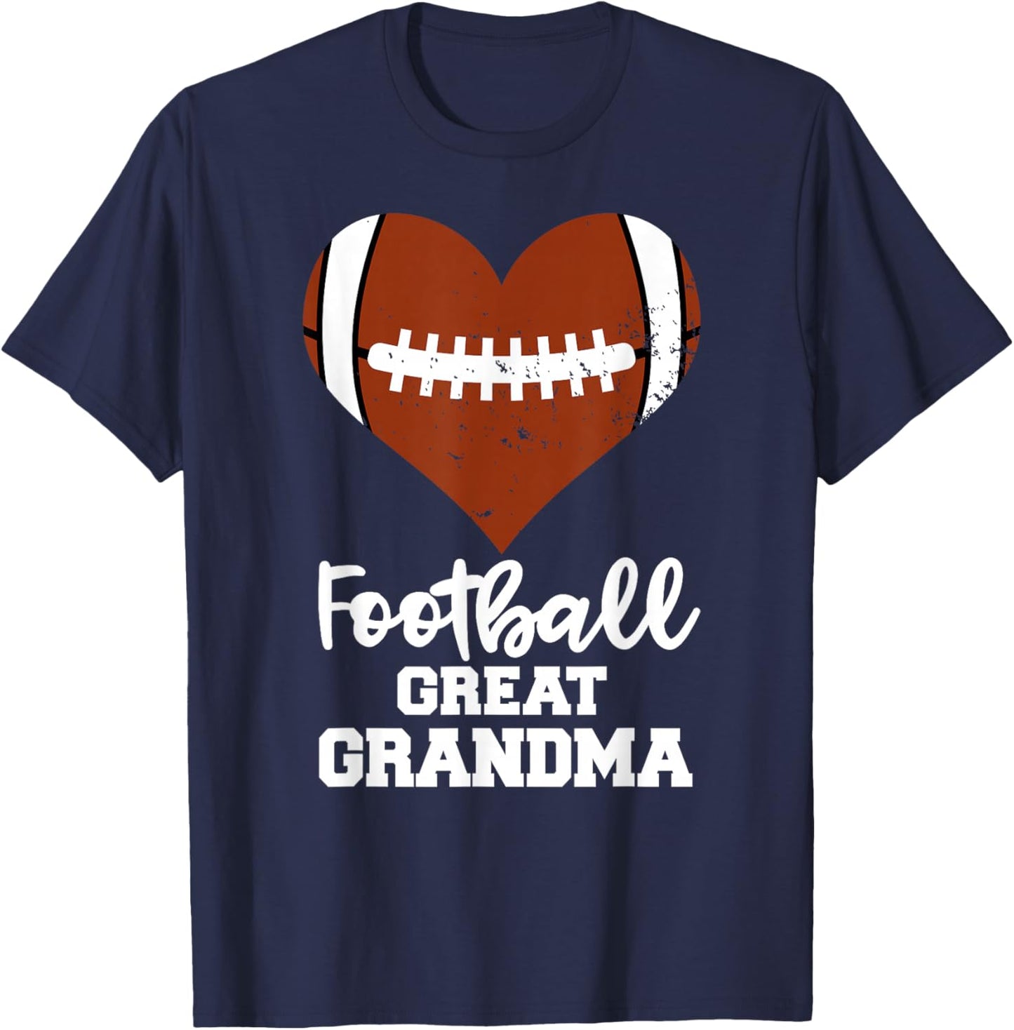 Football Great Grandma Funny Football Player Great Grandma T-Shirt - T-Shirt | Navy