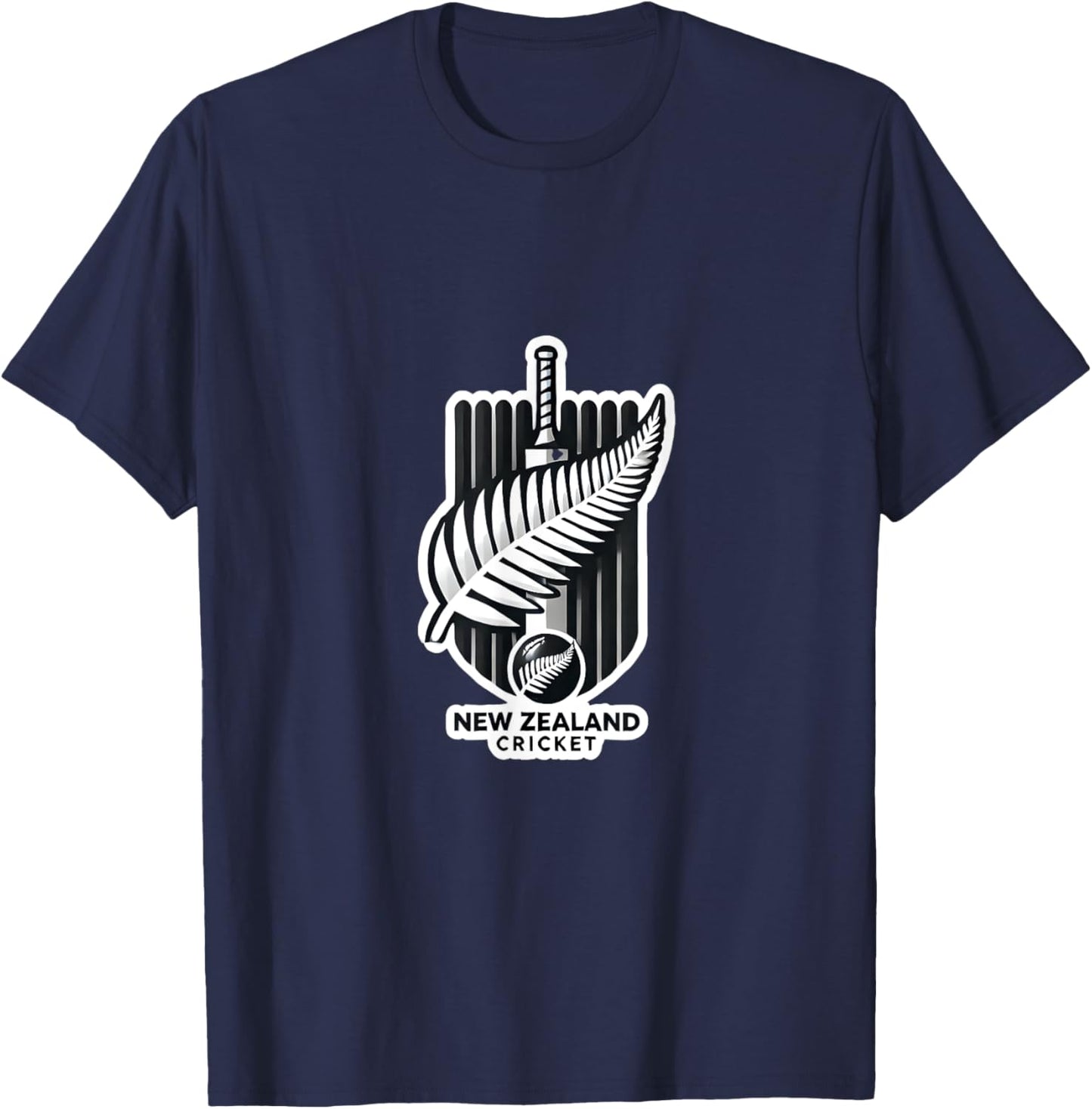 New Zealand Cricket: Celebrating the Spirit of the Black Cap T-Shirt - T-Shirt | Navy