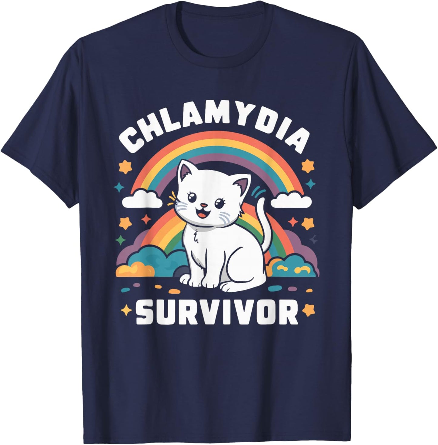 Chlamydia Survivor T-Shirt - T-Shirt | Navy