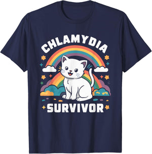 Chlamydia Survivor T-Shirt - T-Shirt | Navy