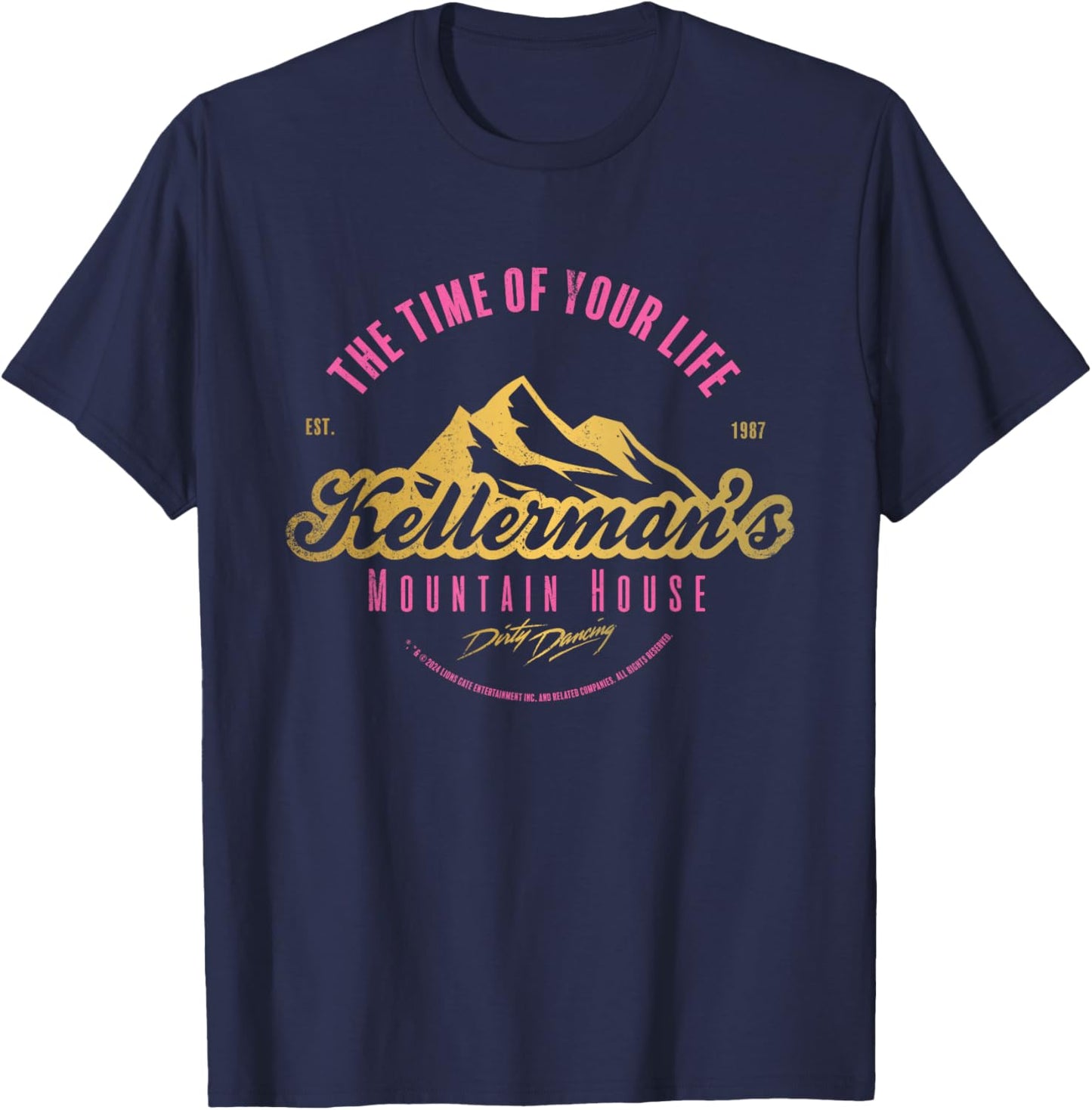 Dirty Dancing Kellermans Mountain House The Time of Your Life , black, S T-Shirt - T-Shirt | Navy