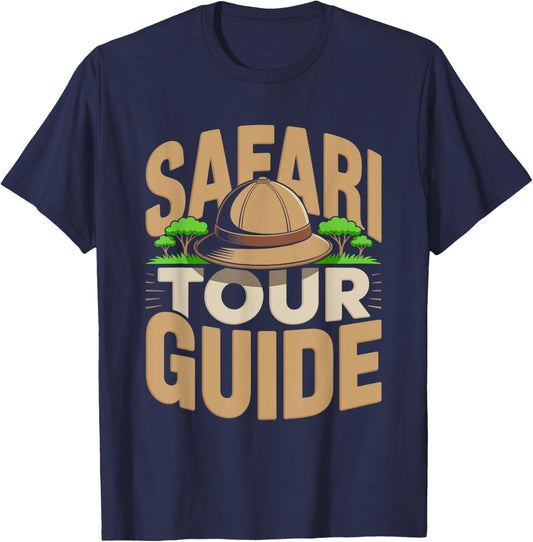 Safari Tour Guide Costume Halloween T-Shirt - T-Shirt | Navy