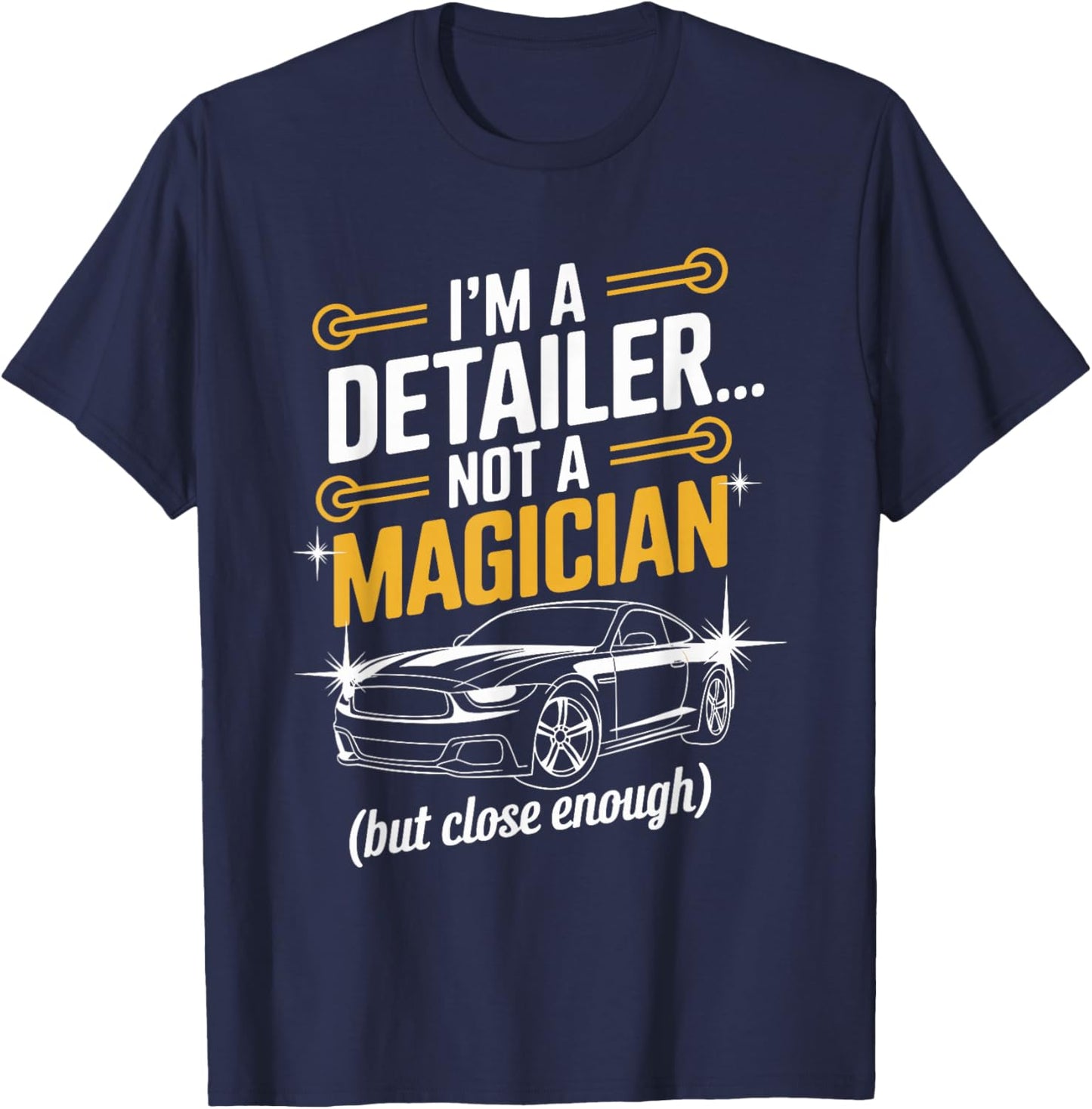 Car Detailing Professional Auto Care Expert Vehicle Cleaning T-Shirt - T-Shirt | Navy