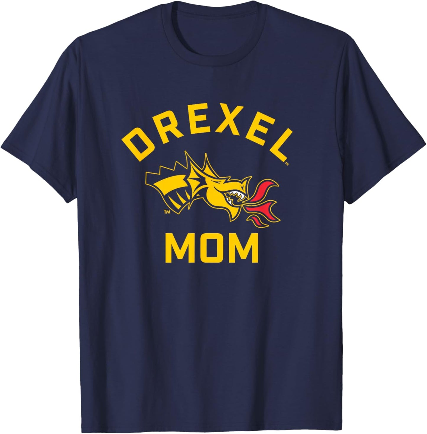 Drexel University Dragons Arched Mom T-Shirt - T-Shirt | Navy