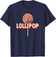 Funny Lollipop Graphic Costume for Boys and Girls T-Shirt - T-Shirt | Navy