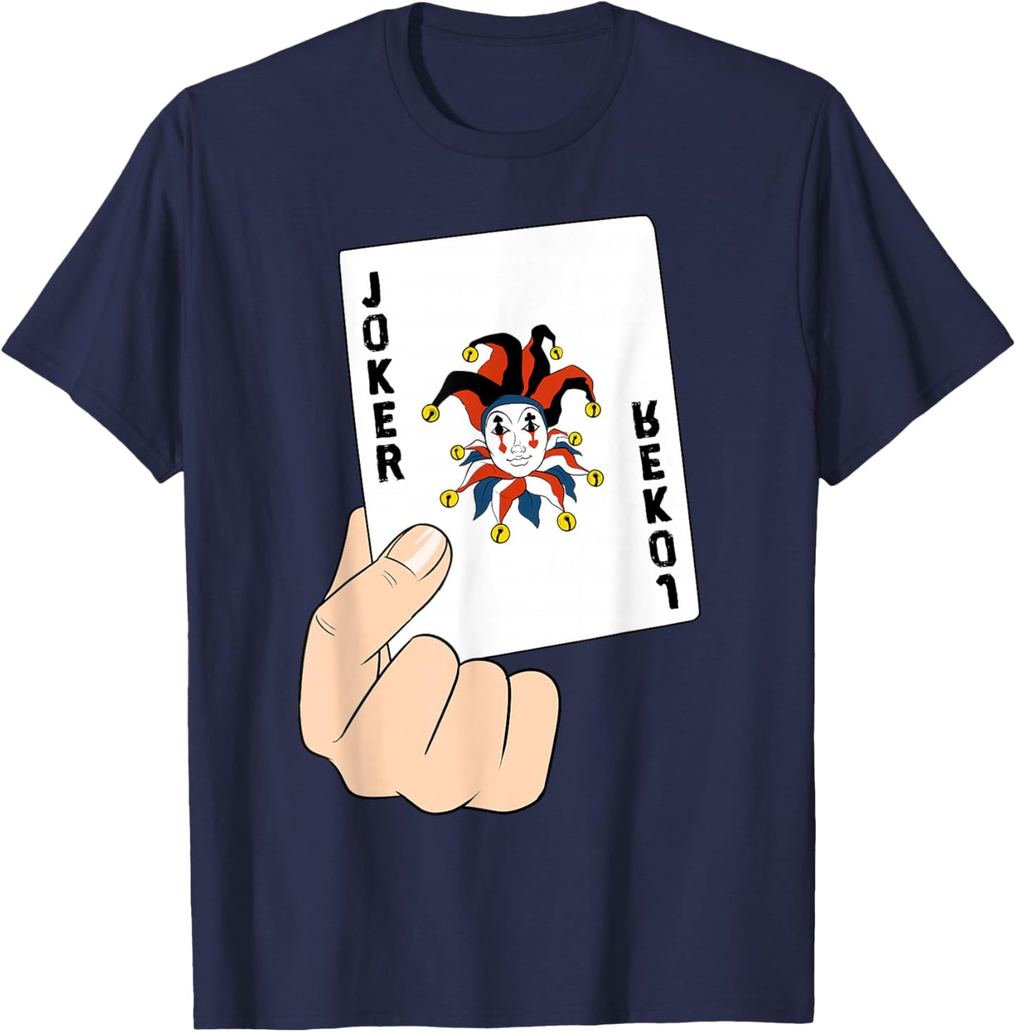 Funny Playing Cards Casino Game Joker T-Shirt - T-Shirt | Navy