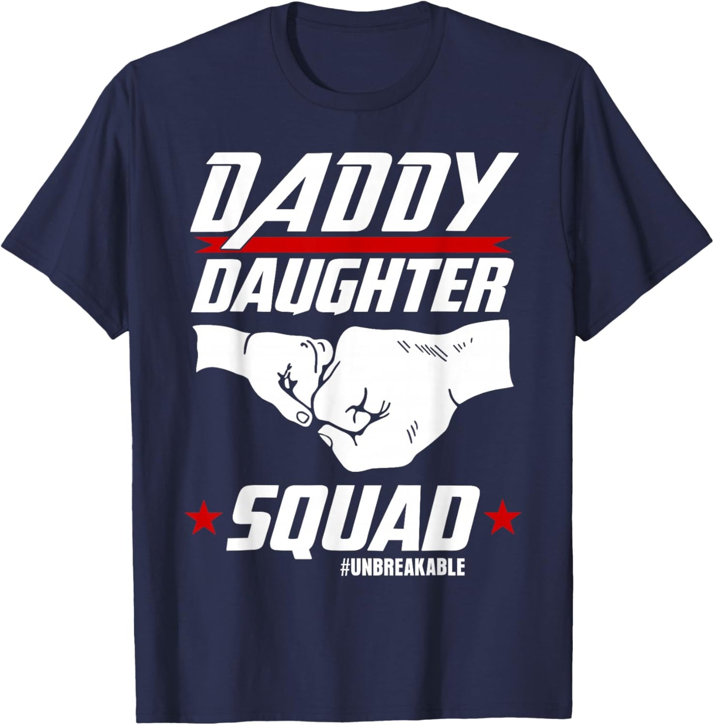 Daddy Daughter Squad Fathers Day Matching Dad and Daughter T-Shirt - T-Shirt | Navy
