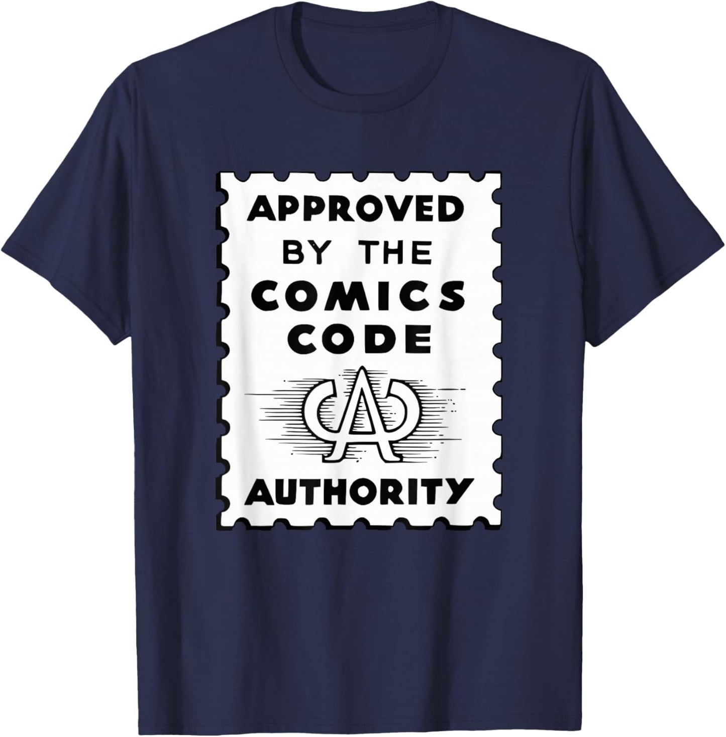 Vintage Comic Code Authority print for Comic Lovers T-Shirt - T-Shirt | Navy