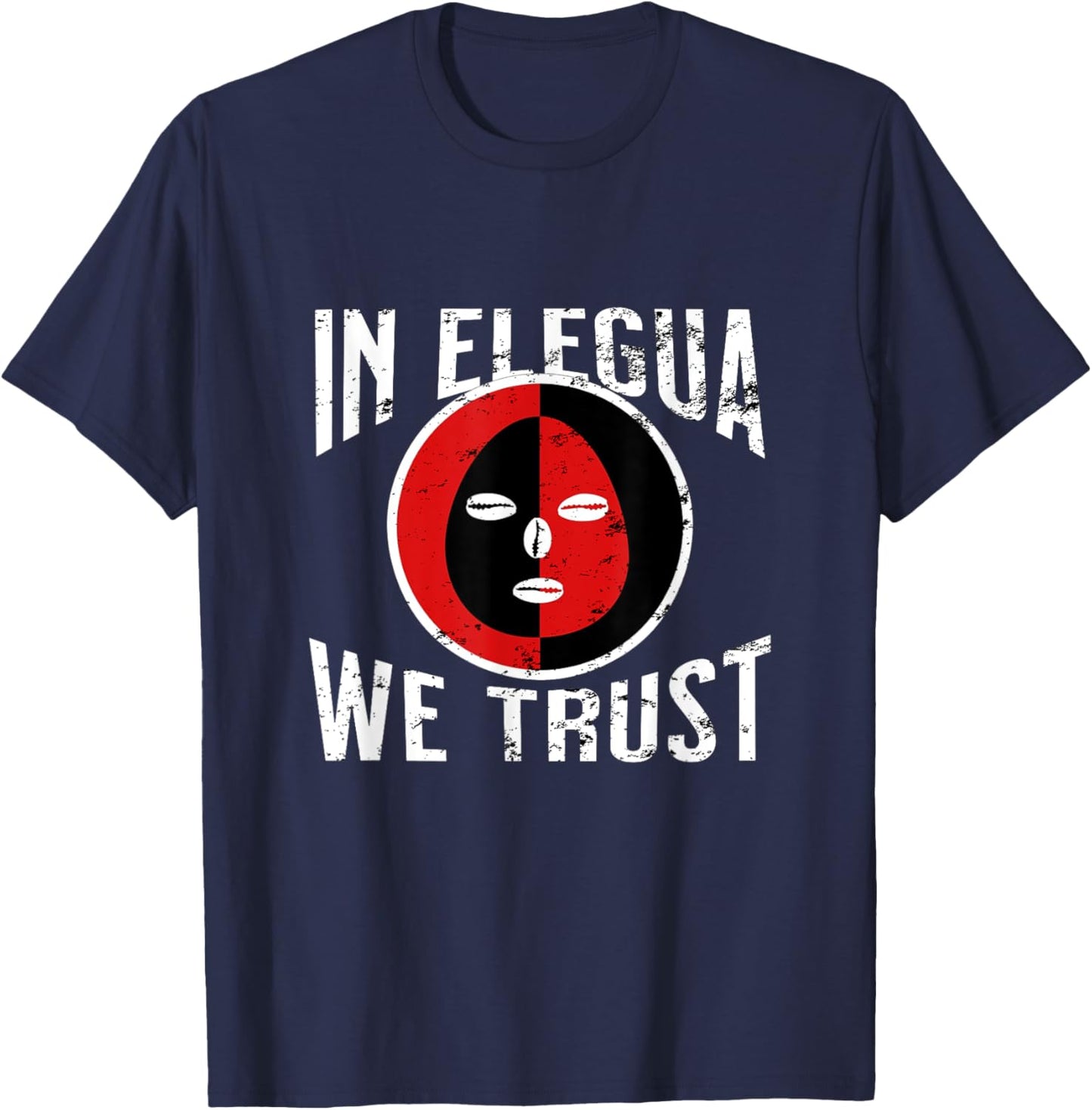 Elegua yoruba religion nigeria trust men women retro vintage T-Shirt - T-Shirt | Navy