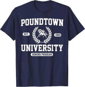 Gym Humor Poundtown University Honor Roll T-Shirt - T-Shirt | Navy