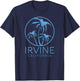 Irvine Orange County California Anaheim Retro Beach 949 OC T-Shirt - T-Shirt | Navy