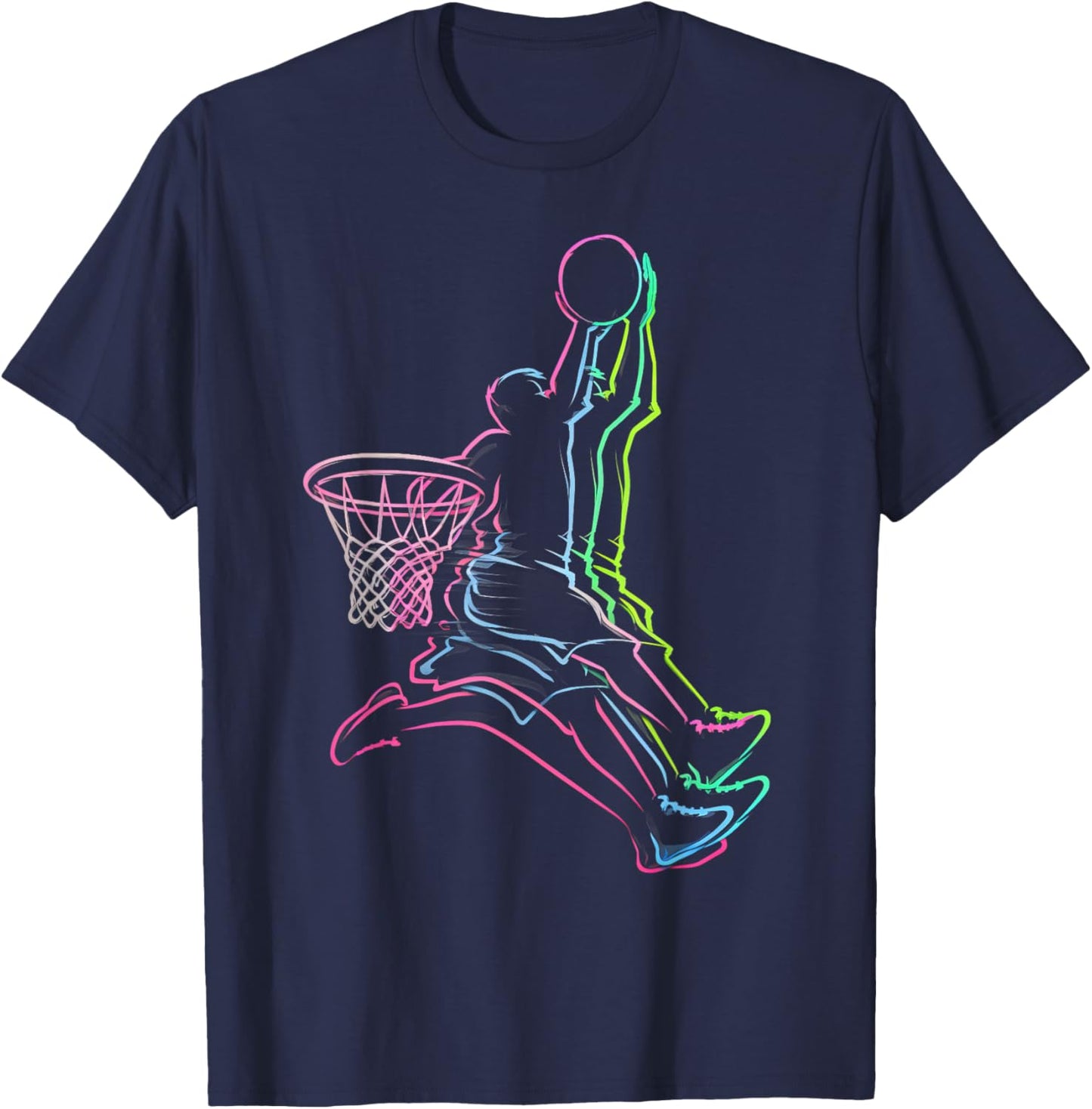 Funny Basketball Kids Youth Player Basketball Teens T-Shirt - T-Shirt | Navy