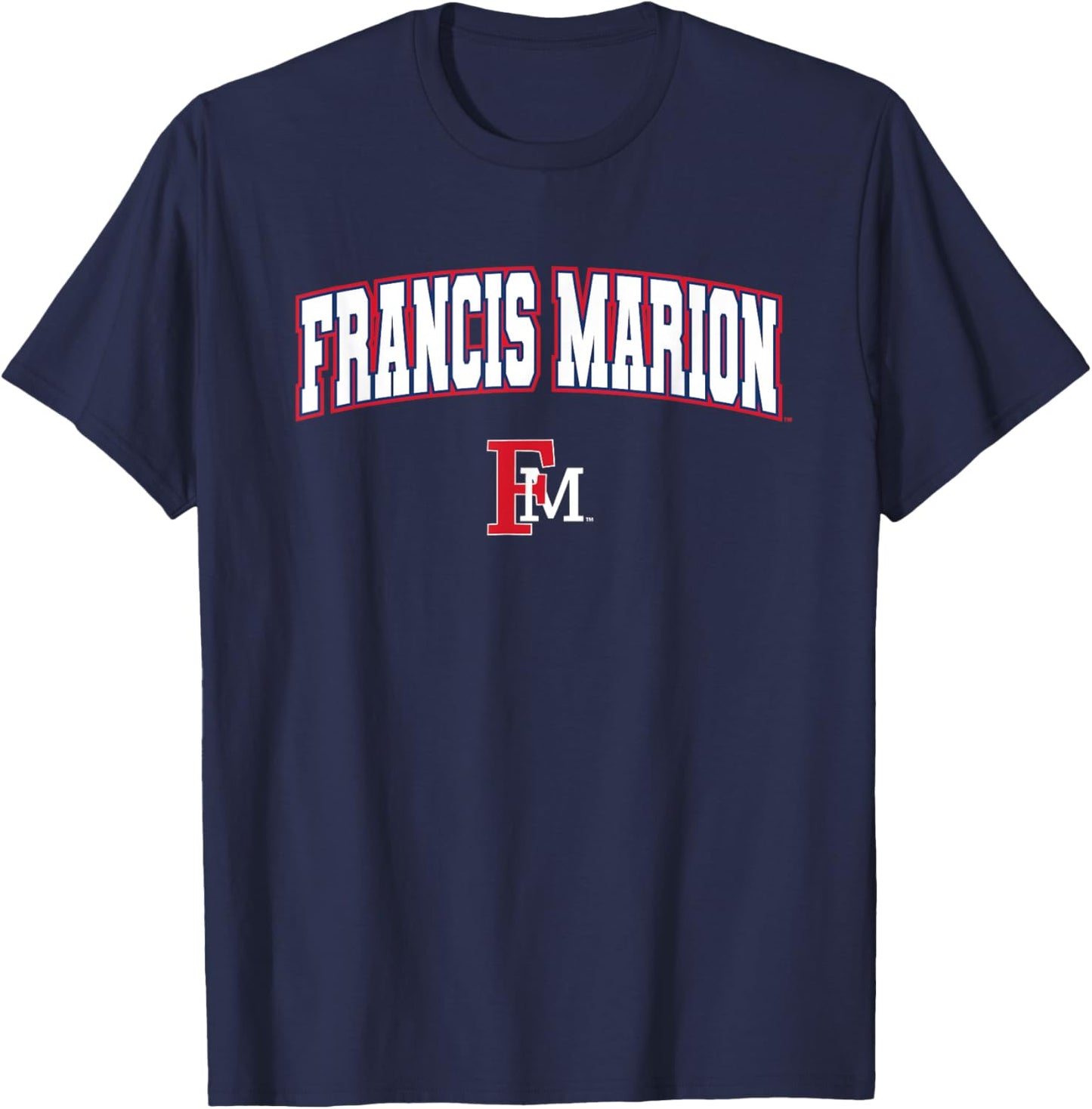 Francis Marion University Patriots Arch Logo T-Shirt - T-Shirt | Navy