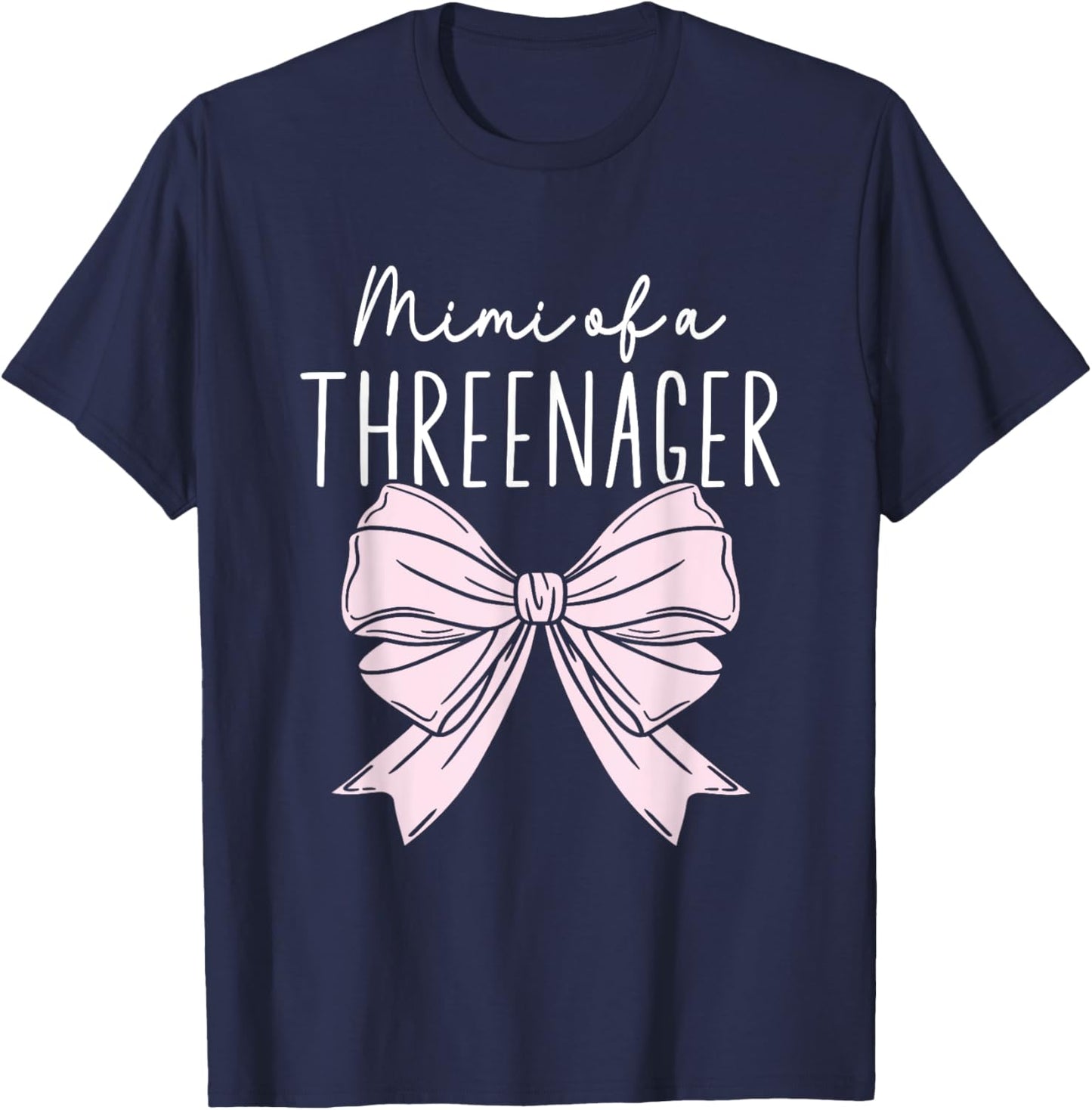 Auntie Of A Threenager Girl Birthday 3 Years T-Shirt - T-Shirt | Navy