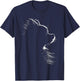 Retro Pomeranian Silhouette T-Shirt - T-Shirt | Navy