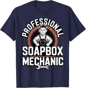Funny Father Soapbox Derby Racing Dad T-Shirt - T-Shirt | Navy