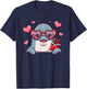 Funny Dolphin Heart Chocolate Valentine Kids T-Shirt - T-Shirt | Navy