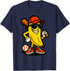Cool Banana Baseball Cartoon Funny Sports Design T-Shirt - T-Shirt | Navy