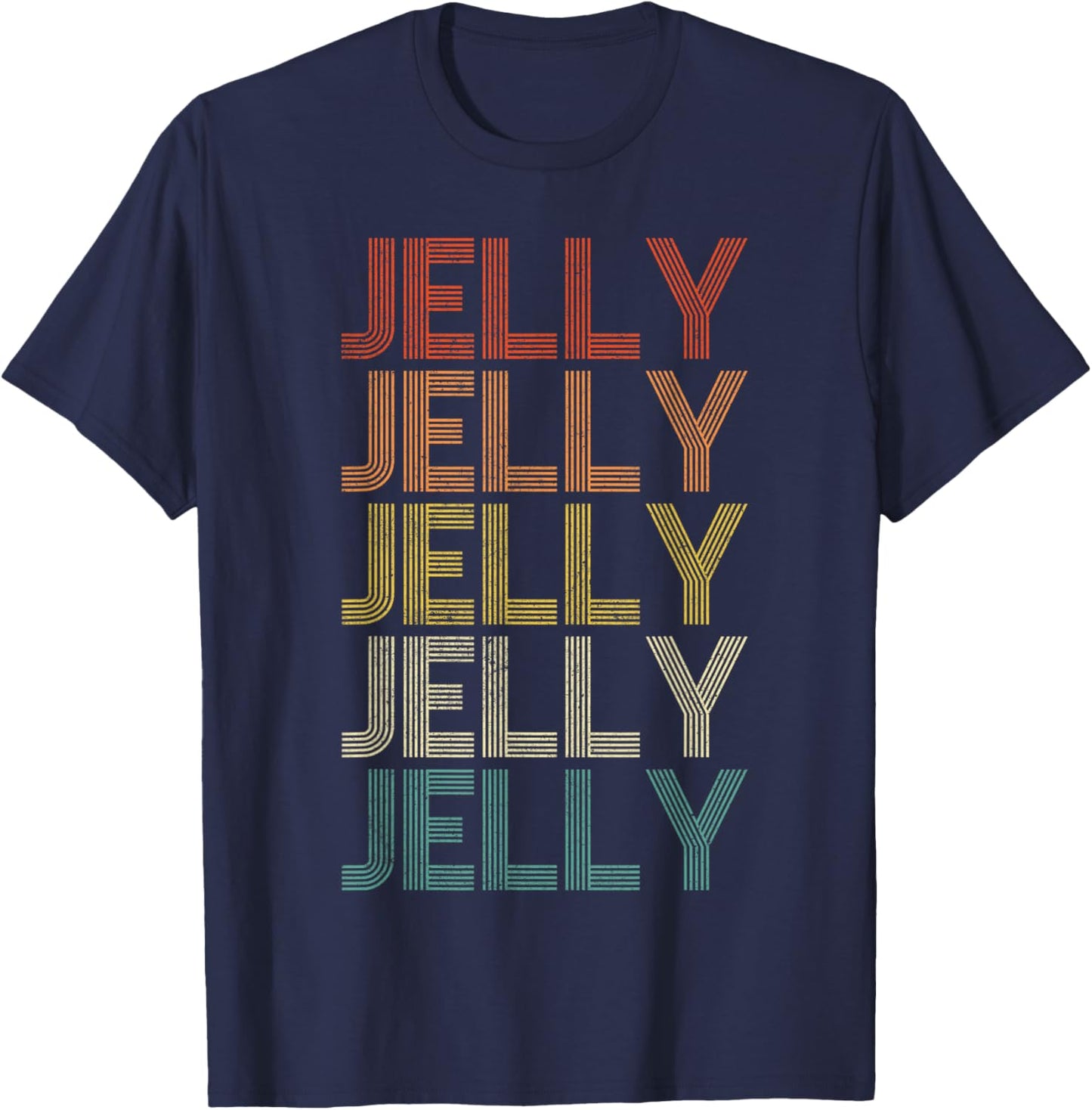 Jelly Vintage Retro T-Shirt - T-Shirt | Navy