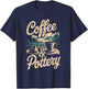 Coffee And Pottery T-Shirt - T-Shirt | Navy