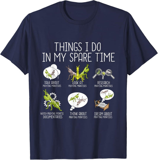 Praying Mantis Lover Kids Funny Insects Praying Mantis T-Shirt - T-Shirt | Navy