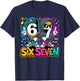 67 Six Seven 6-7 - Funny Italian Brainrot Gaming Street Meme T-Shirt - T-Shirt | Navy