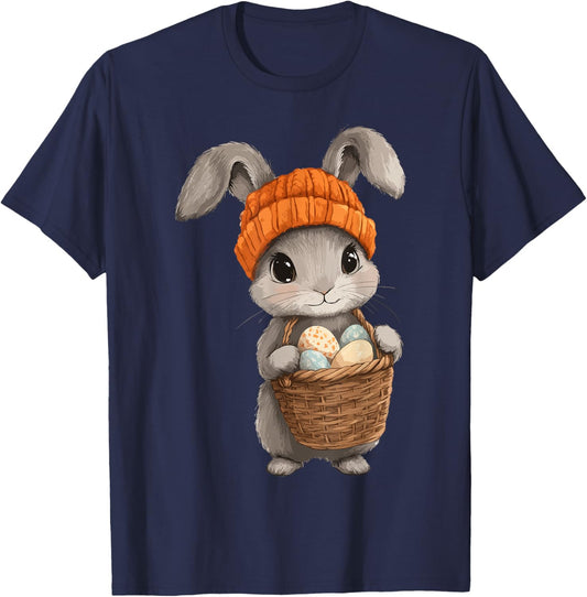 Easter Rabbit Costume Kids Girls Boys Decor Easter Bunny T-Shirt - T-Shirt | Navy