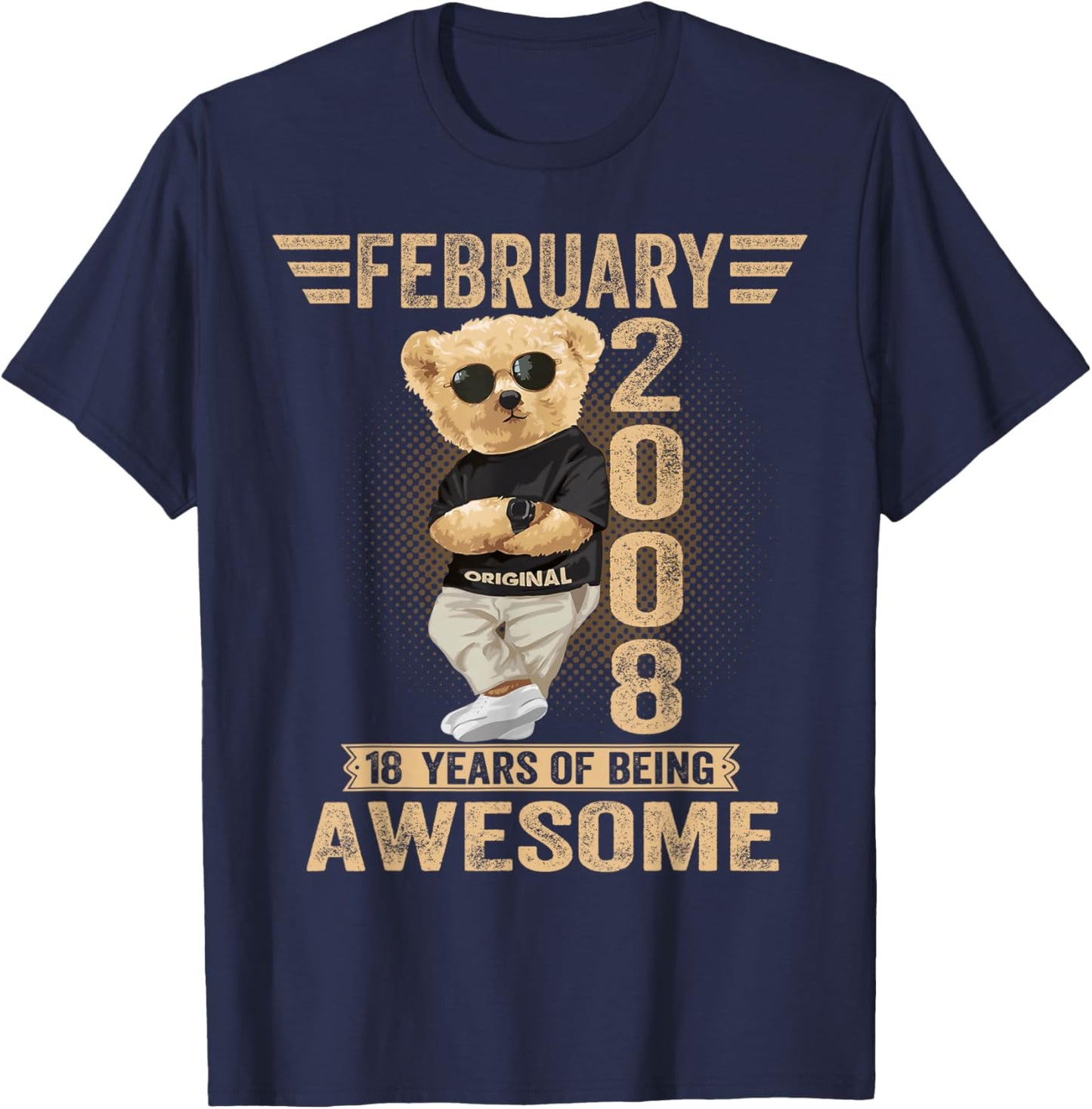 Ours en Peluche génial pour Homme et Femme 18 février 2008 T-Shirt - T-Shirt | Navy