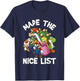 Super Mario Christmas Made The Nice List Group Shot T-Shirt - T-Shirt | Navy