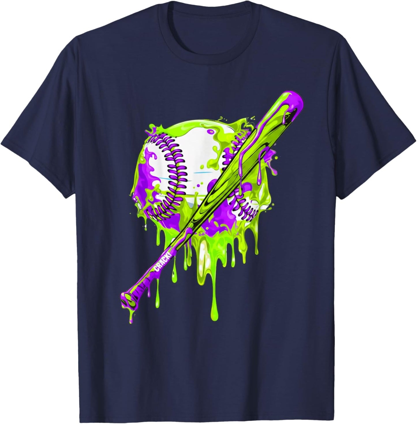 Baseball Respect The Drip Boys Baseball T-Shirt - T-Shirt | Navy