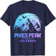 Pikes Peak Colorado Rocky Mountains Climbing Souvenirs T-Shirt - T-Shirt | Navy