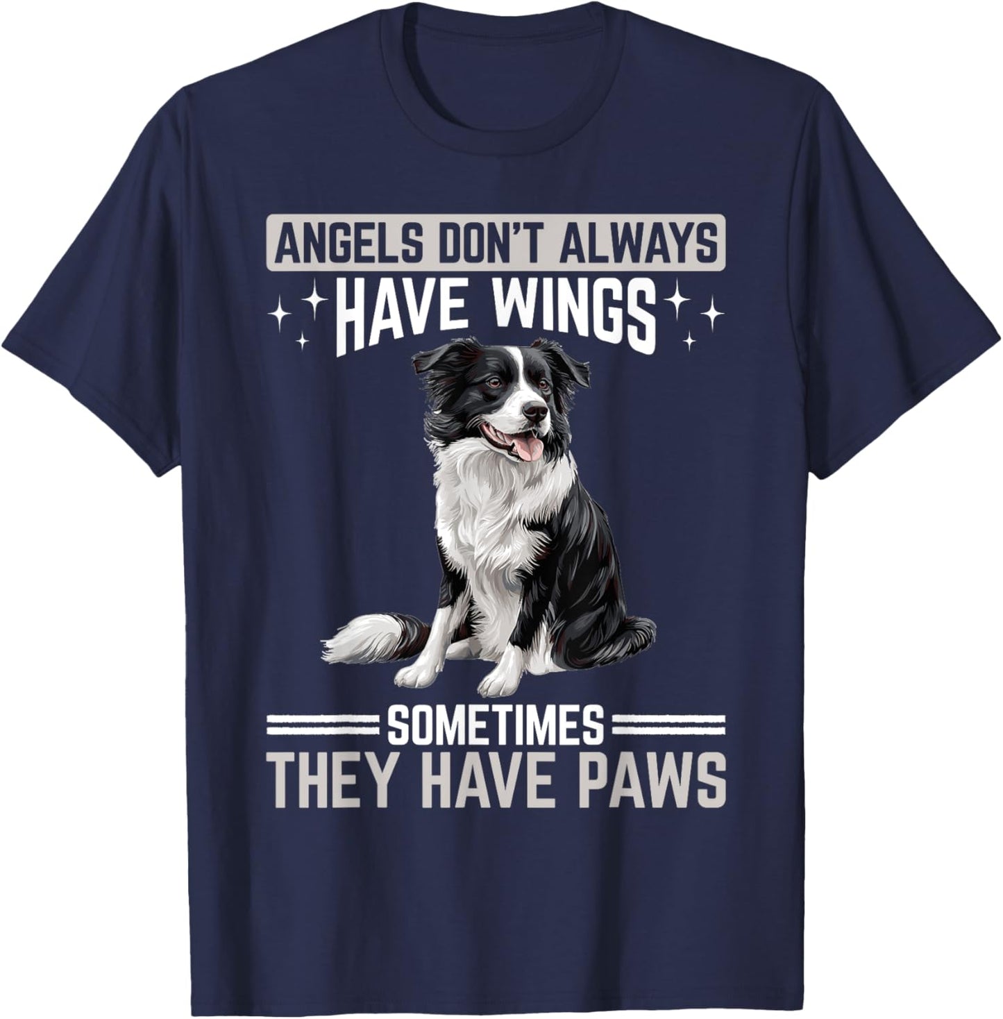 Border Collie Dog Owner Men Women Kids T-Shirt - T-Shirt | Navy