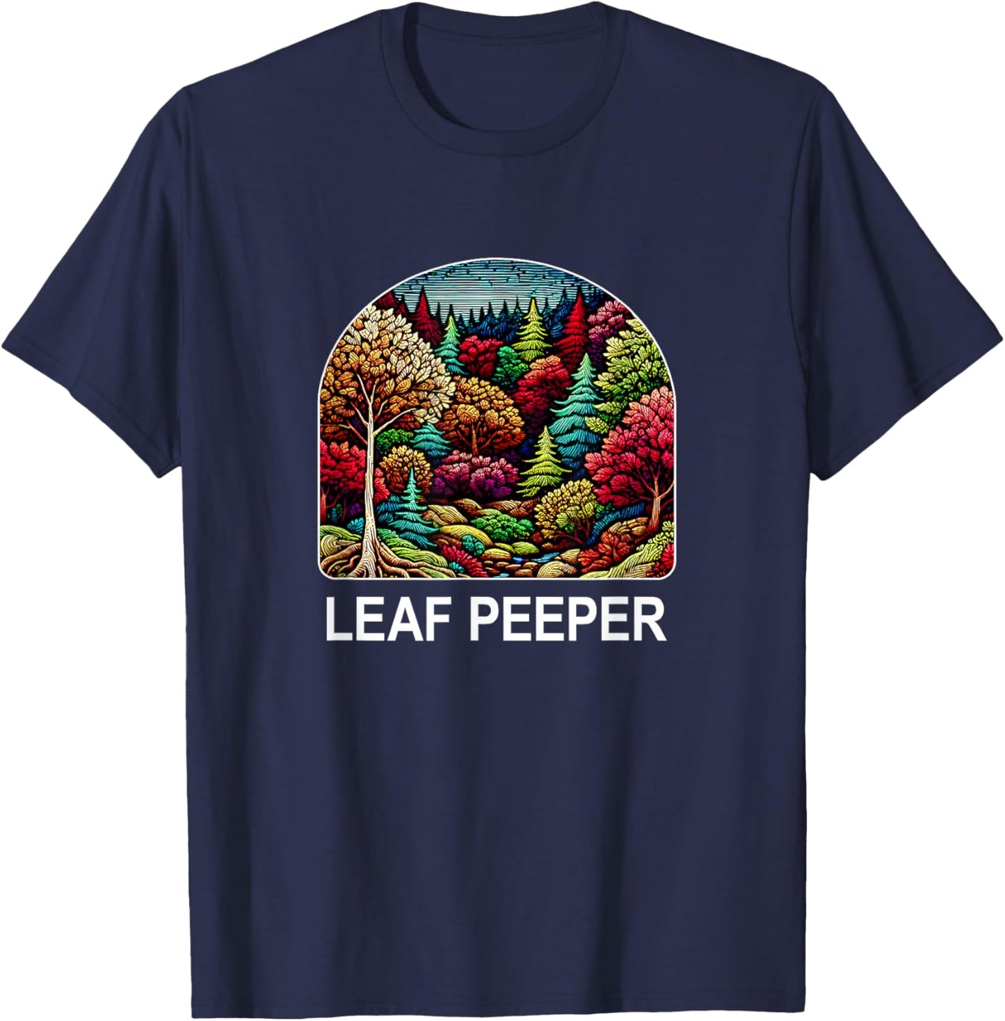 Leaf Peeper T-Shirt - T-Shirt | Navy