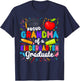 Proud Grandma of A Kindergarten Graduate Grandma T-Shirt - T-Shirt | Navy